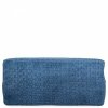 Stylowa Torebka Skórzana Shopper Bag Jeansowa